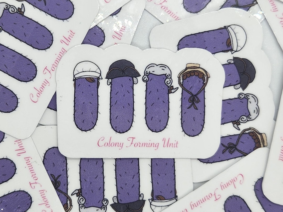 Colony Sticker Colony Forming Unit Microbiology Pun Sticker - Etsy