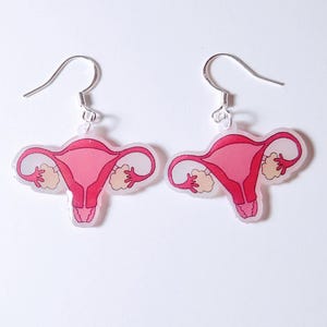 Uterus Dangle Earrings