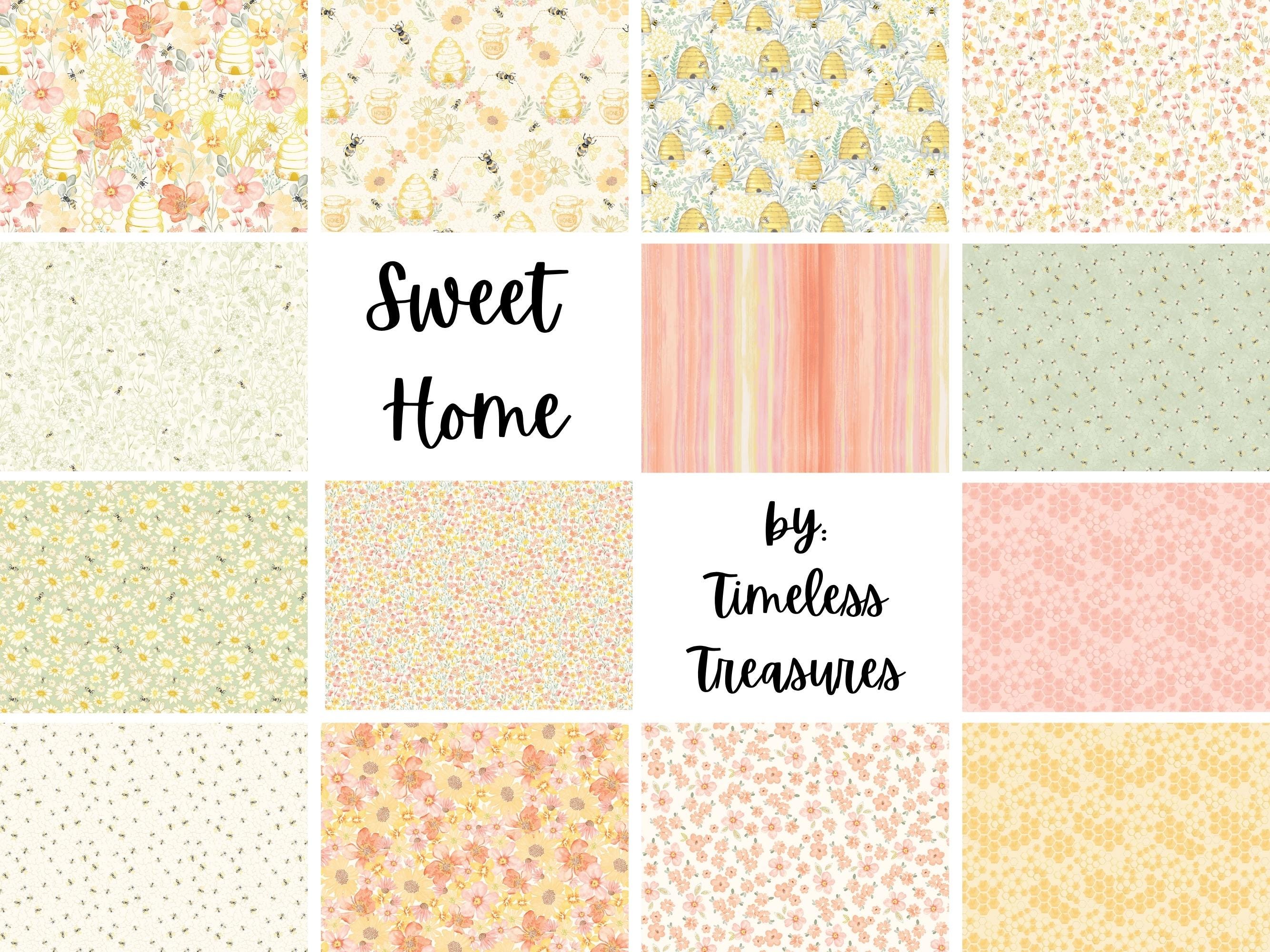 Sweet Home by Timeless Treasures Fabrics 40-strip Jelly Roll of 2.5 ...