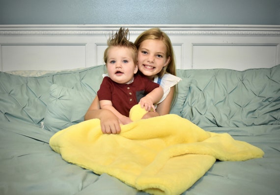 Baby or Puppy Size MINKY Blanket Plush Minky Blanket Great Gifts for Babies Yellow Baby Sized MINKY Blanket size 30x36 Etsy