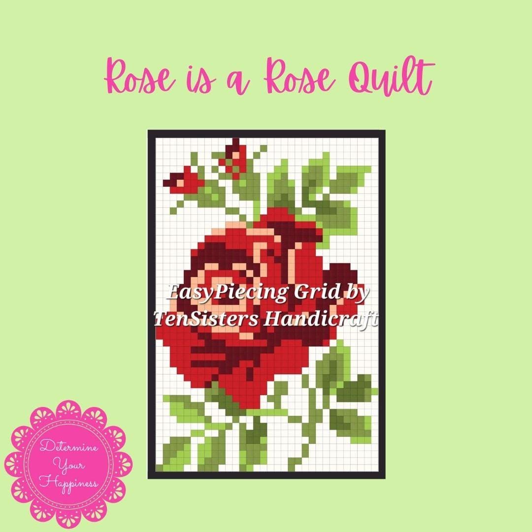 FREE Rose is a Rose 13-panel Pattern W/ Purchase Easypiecing Grid From ...