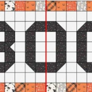 FREE Boo Time Table Runner Pattern With Purchase 2 Easypiecing Grid ...