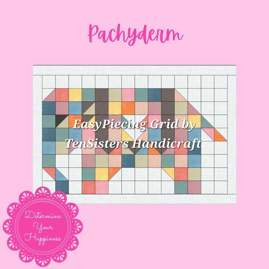 FREE Pachyderm (elephant) Pattern With Purchase of 1 Easypiecing Grid ...