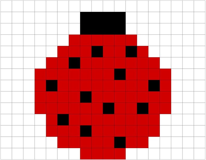 Ladybug Pattern Comes With 2-panels of Easypiecing Grid by Ten Sisters ...