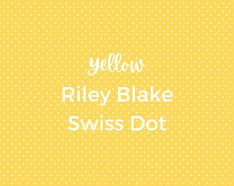 SWISS DOTS FABRIC/Yellow/Riley Blake