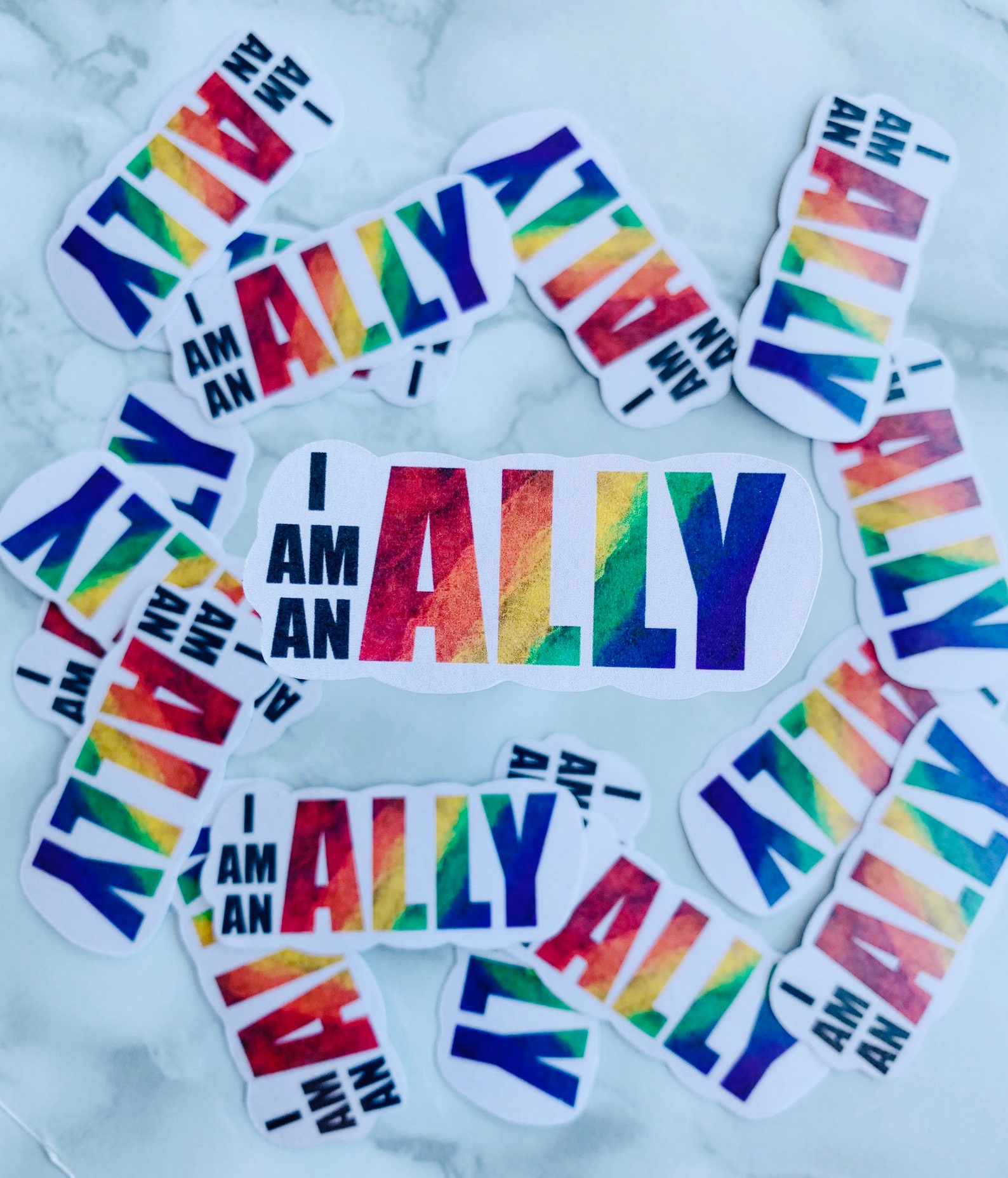 I am an Ally PRIDE sticker lgbtq LGBTQ sticker PRIDE Etsy