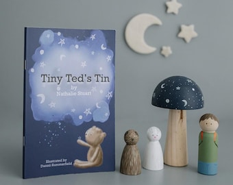 Tiny Teds Tin/My Teddy in a Tin, livre d'histoires | conte pour enfants | sentiments |santé mentale | petite peluche | ours en peluche | bien-être des enfants