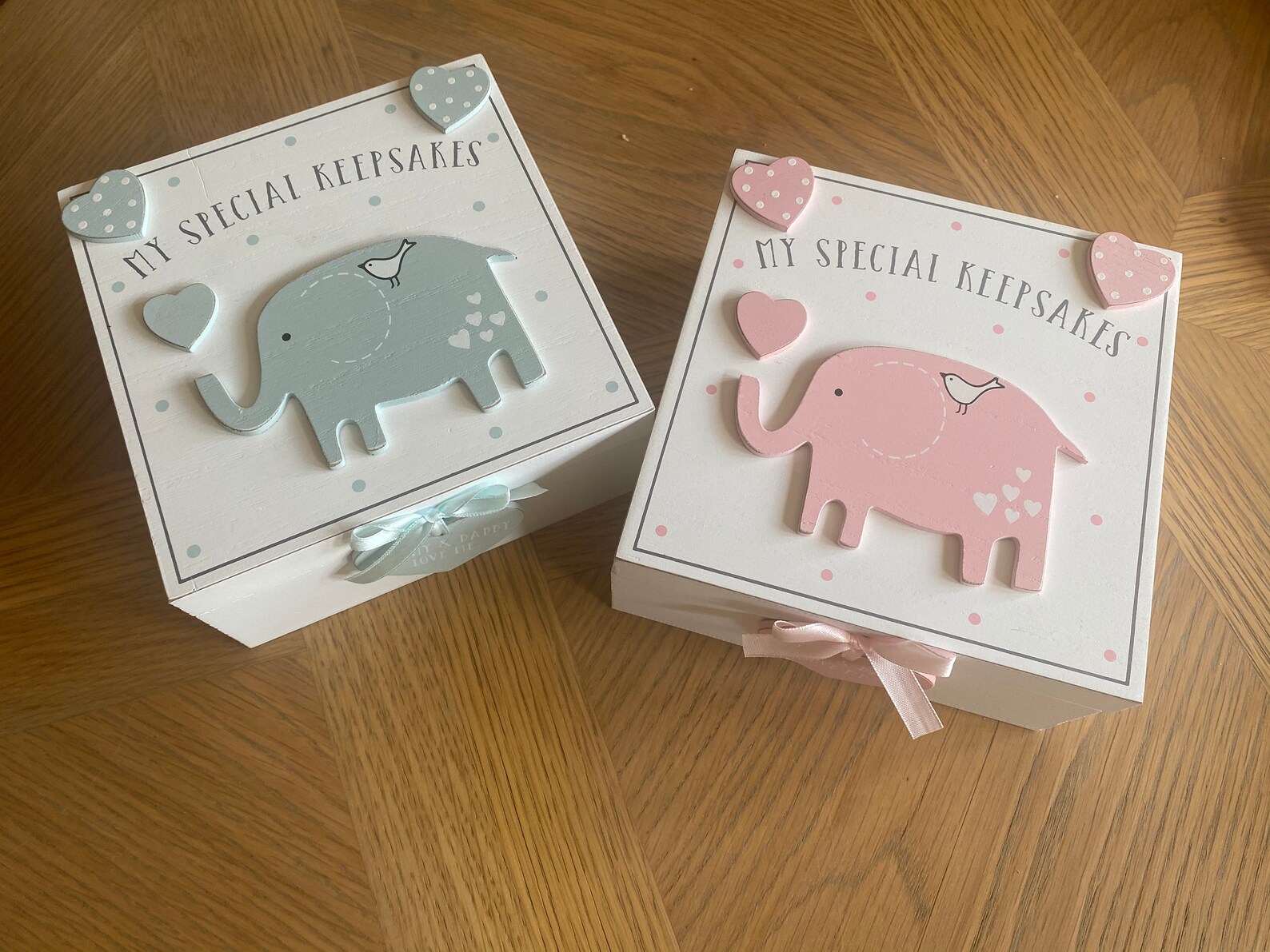 Elephant Baby Keepsake Box Vintage Wooden Elephant Etsy