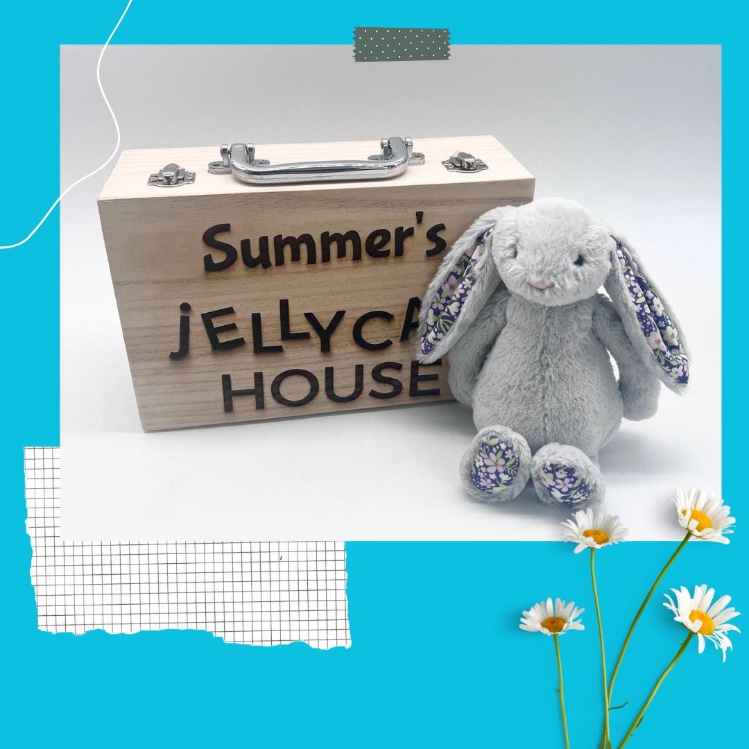 Personalised Wooden Jellycat Suitcase – A Magical Home for Your Bashful Bunny! - Gorgeous gift idea