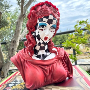 Red Queen,Alice in Wonderland Queen of Hearts, Alice&#39;s Adventures Gift ,Alice in Wonderland Red Queen ,Alice decoration, Lewis Caroll