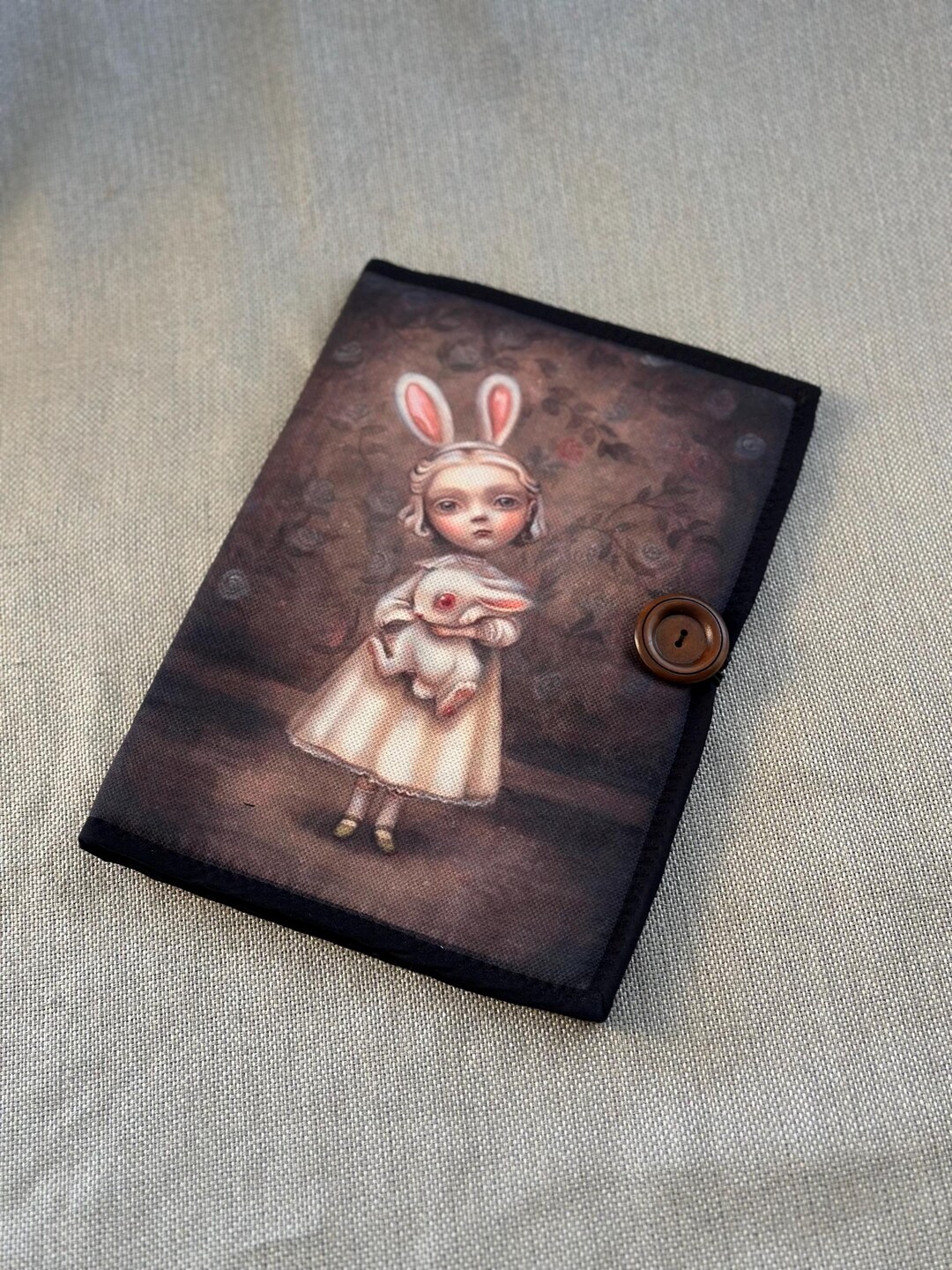 Alice Book Rabbit Cover White Rabbit and Alice in Wonderland Book Sleeve - Etsy