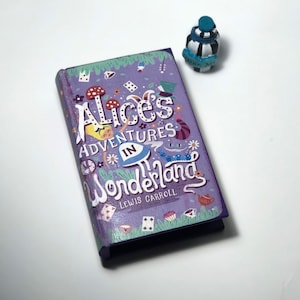 Alice in Wonderland Book Box Alice in Wonderland unique home decor,Alice&#39;s Adventures Gift ,Alice furniture decoration,Alice in Wonderland