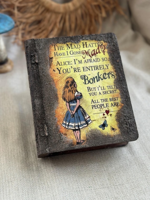 Alice in Wonderland Book Box, Alice in Wonderland Jewellery Box