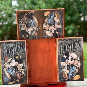 Vintage Mickey and Minnie Mouse Jewelry Box, Disney Keepsake Box, Gift ...