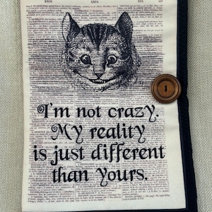 Vintage Style Alice in Wonderland Book Sleeve