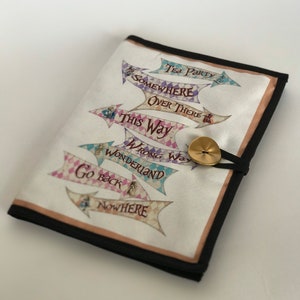 Alice in Wonderland Party Vintage style  Arrow sign book sleeve,Mad Hatters Tea Party,Alice in Wonderland unique,Alice’s Adventures Gift