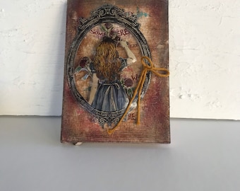 Cuaderno único de Alicia en el país de las maravillas, regalo de las aventuras de Alicia, cuaderno de Alicia en el país de las maravillas, bonito regalo de papelería, cuaderno para diario