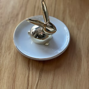Conejo blanco de cerámica de Alicia en el país de las maravillas, regalo de Alicia en el país de las maravillas, decoración de Alicia en el país de las maravillas, decoración de Alicia, adorno de Alicia
