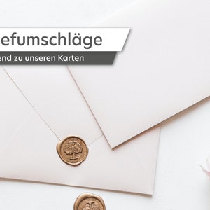 Briefumschläge // Verschiedene Farben // Verschiedene Maße/Formate // Passend zu unseren Karten