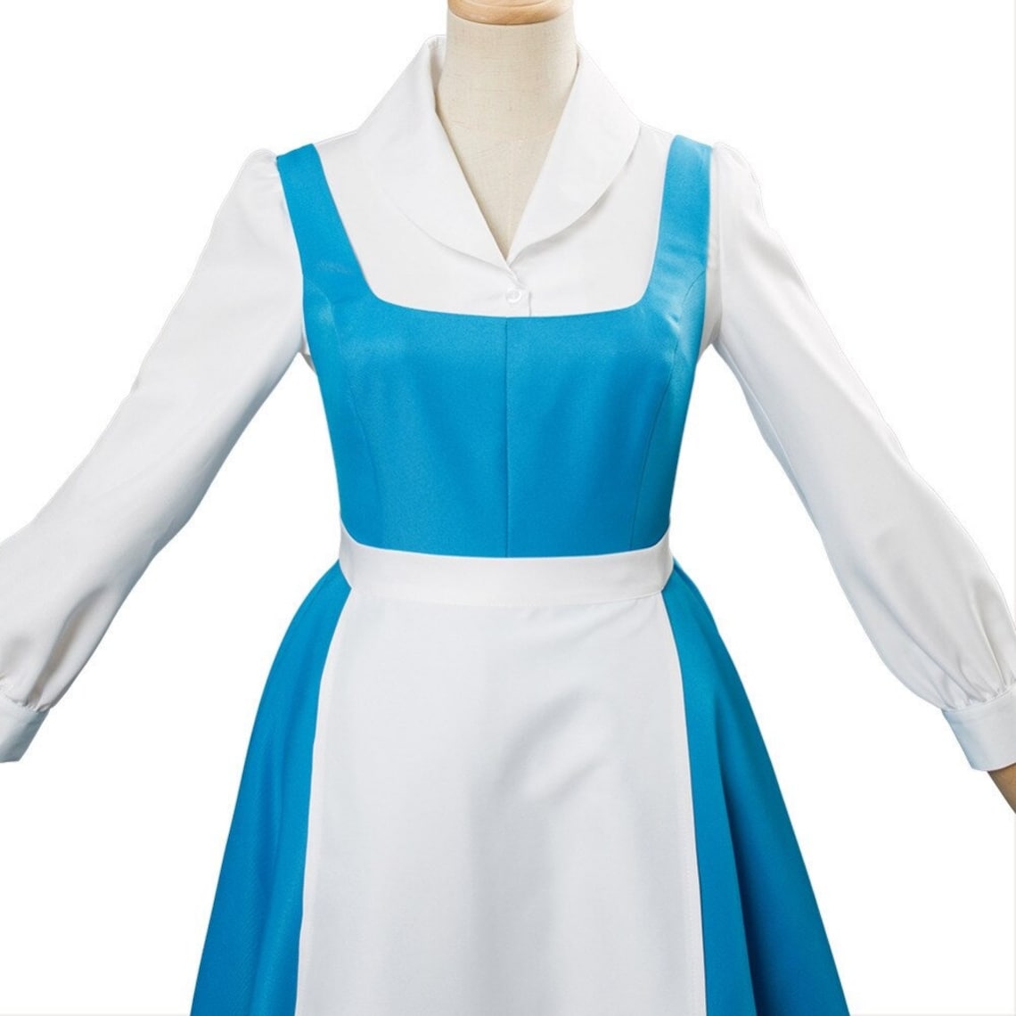 Beauty and the Beast Princess Belle Cosplay Costume Blue Maid Etsy