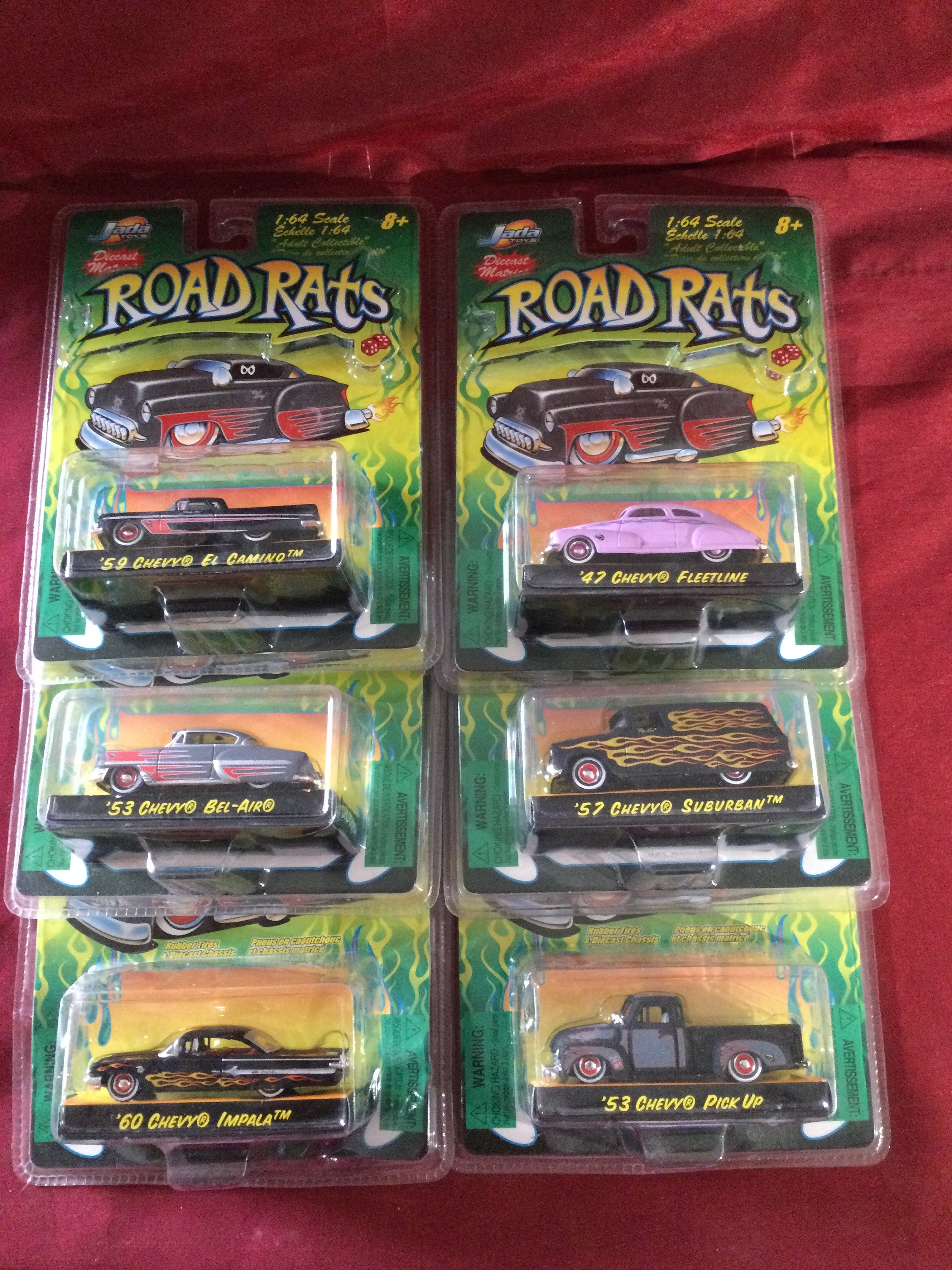 Jada Toys Road Rats 47 Chevy Fleetline 1:24 1:64 & Figure