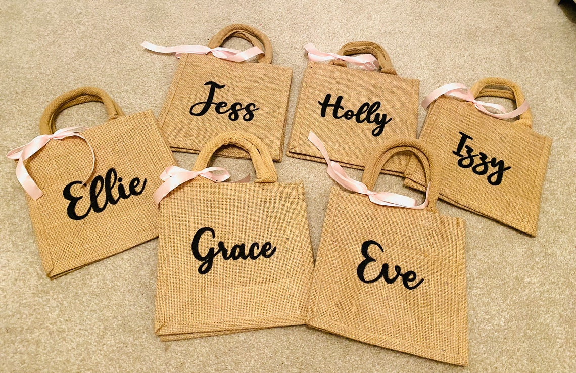 Personalised Jute Bag Tote Bag Personalised Jute Bag Etsy UK