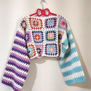Crochet Sweater, Handmade Pullover, Women Sweater