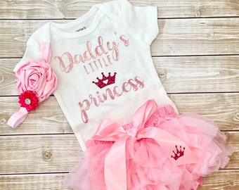 DADDY&#39;S PRINCESS, Baby Girl Outfit, Coming Home, Baby Girl Gift, Newborn Girl,Princess Girl, Baby Girl Clothing, Daddy&#39;s Girl, Love my daddy