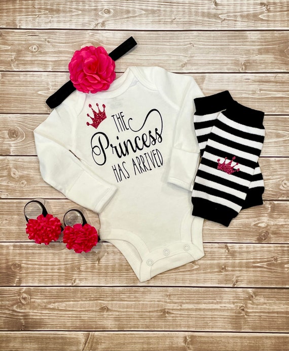 Newborn Girl Coming Home Outfit, the Princess Has Arrived