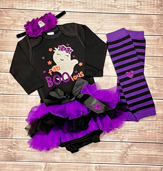 GIRLS 1st HALLOWEEN OUTFIT Cute Halloween Baby Girl Set My Etsy