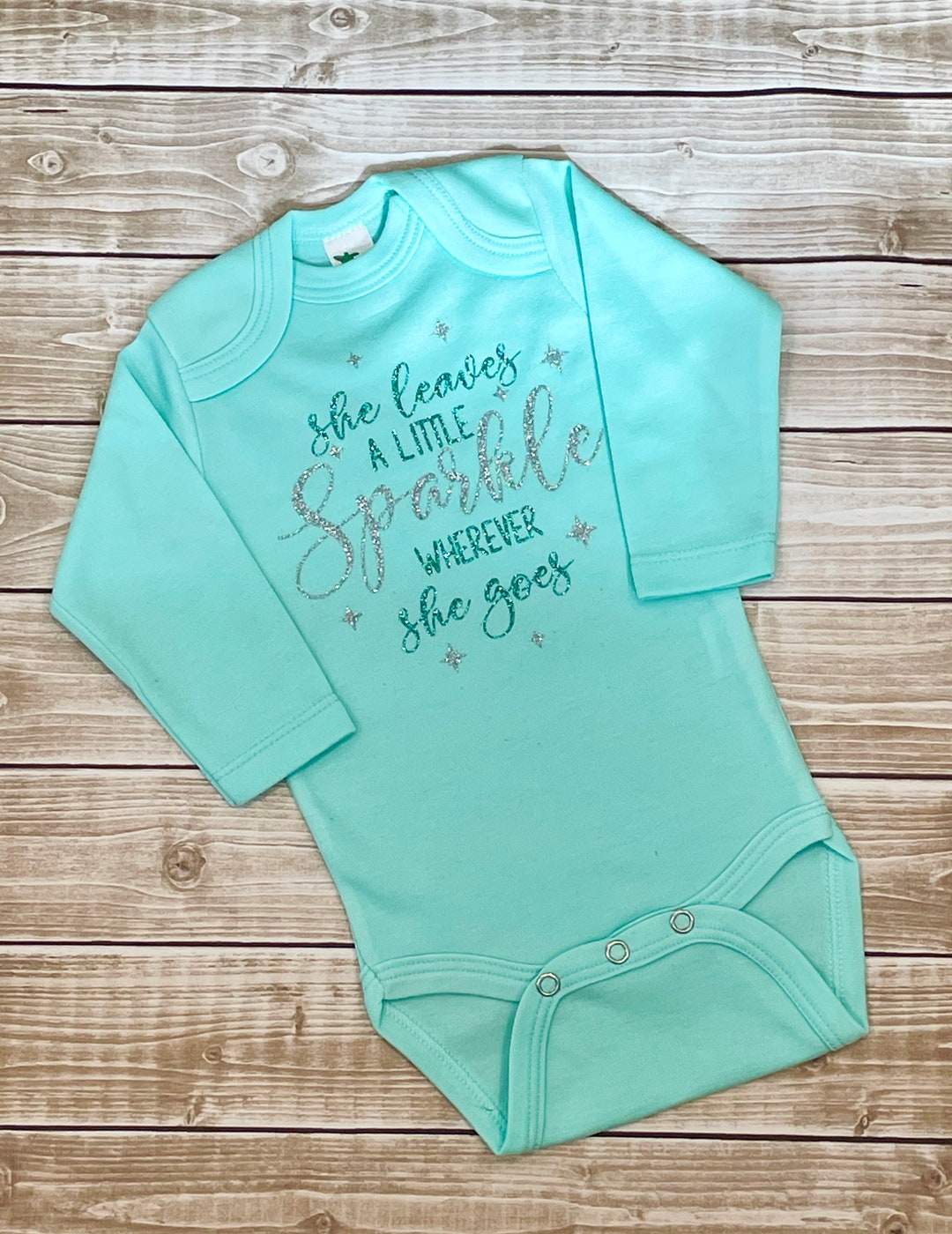 She Leaves a Sparkle, Baby Girl Bodysuit, Infant Girl, Coming Home