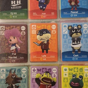 Cartes Amiibo Animal Crossing AUTHENTIQUES série 4