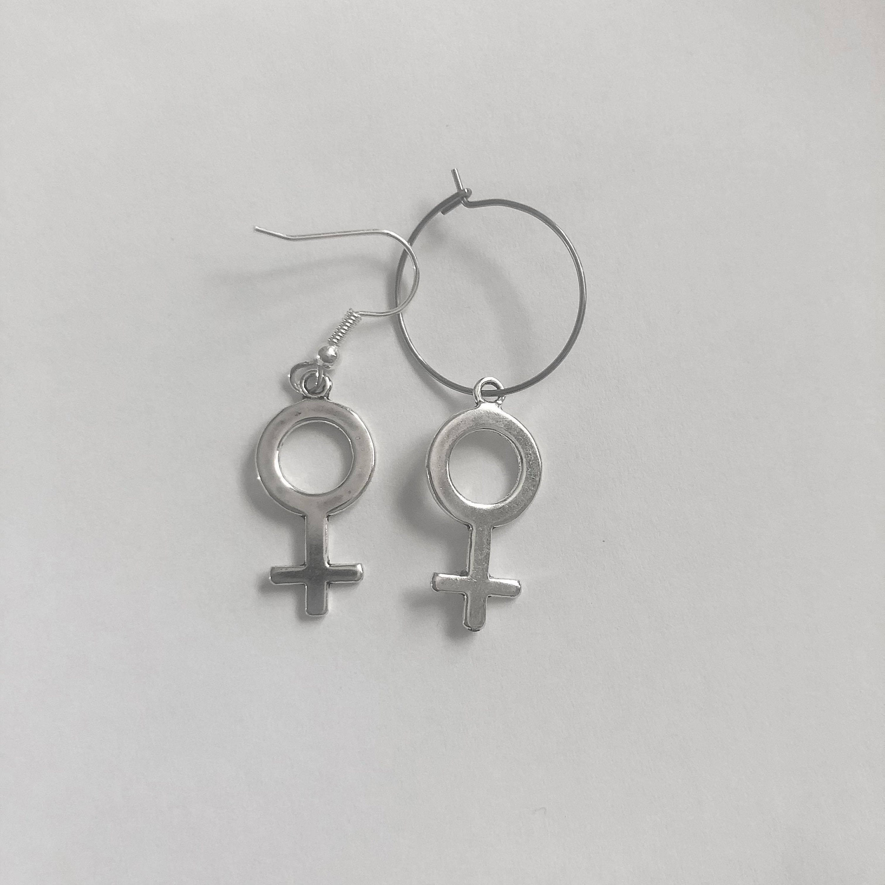 Female symbol earrings Woman Gifts for her Gifts for Etsy