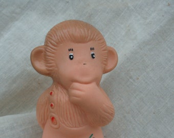 Rare vintage rubber toy from ussr- MONKEY.