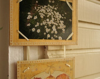 Cute photo frame, wooden photo frame, hand made photo frame, plywood frame for photo recycling materials