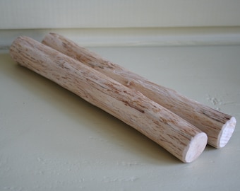 Bastoncini sbucciati in legno di betulla per la tessitura fai-da-te, decorazioni in macramè, brunch in betulla sbucciato, legno naturale