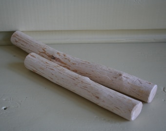 Bastoncini sbucciati in legno di betulla per la tessitura fai-da-te, decorazioni in macramè, set per brunch sbucciato in betulla da 2 articoli