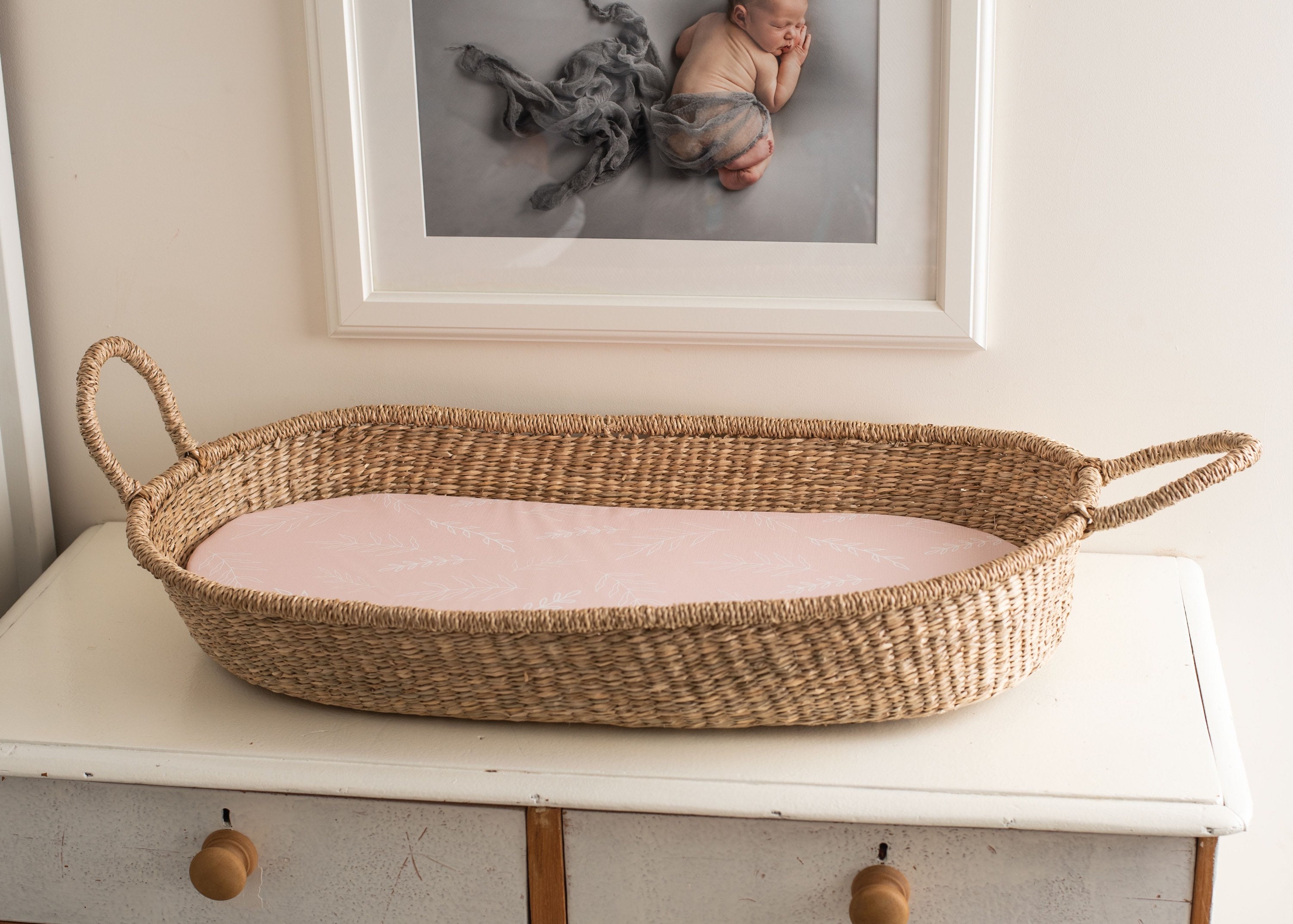 Luxury padded Wipeable Baby changing basket insert / mat / Etsy