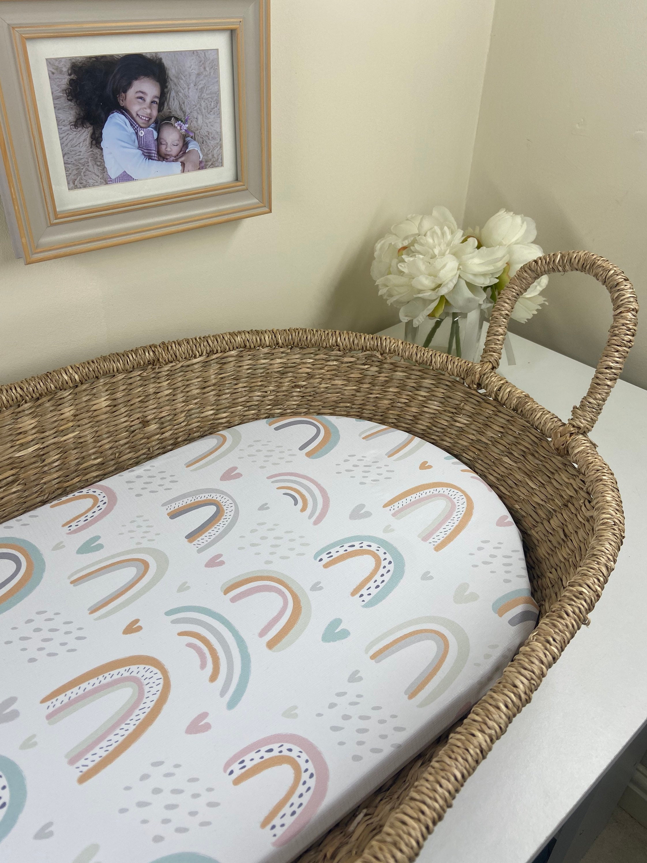 Luxury padded Wipeable baby changing basket insert / mat / Etsy