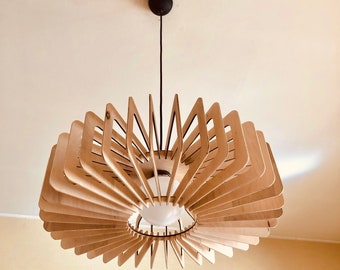 Wooden chandelier/lasercut lamp/lampshade/plywood lamp/wood pendant light/ceiling lamp/handmade/creative and modern design