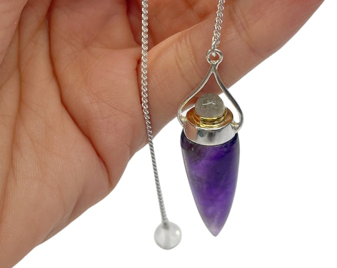 Double Gem Healing Pendulum