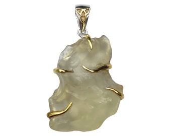Powerful Libyan Gold Tektite Pendant