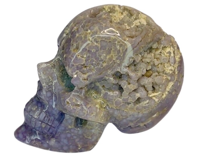 Grape Agate Skull