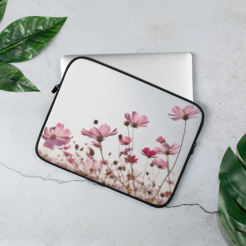 Wildflower Field Laptop Sleeve Floral Laptop Case Botanical Etsy
