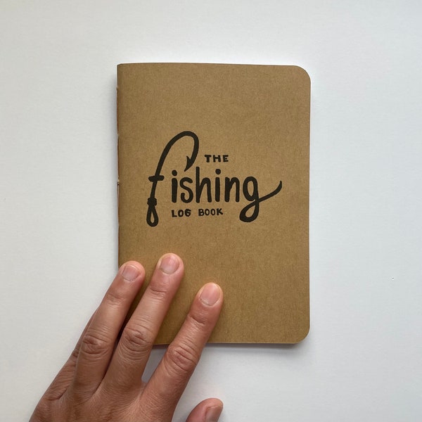 The Fishing log book, Fishing Journal, Fishing Notebook, Personalization Available