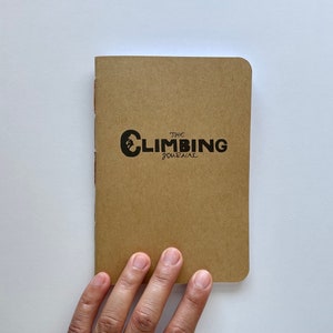 The Climbing Journal, Climbing Journal, Rock Climbing Journal, Climbing log, Personalization Available