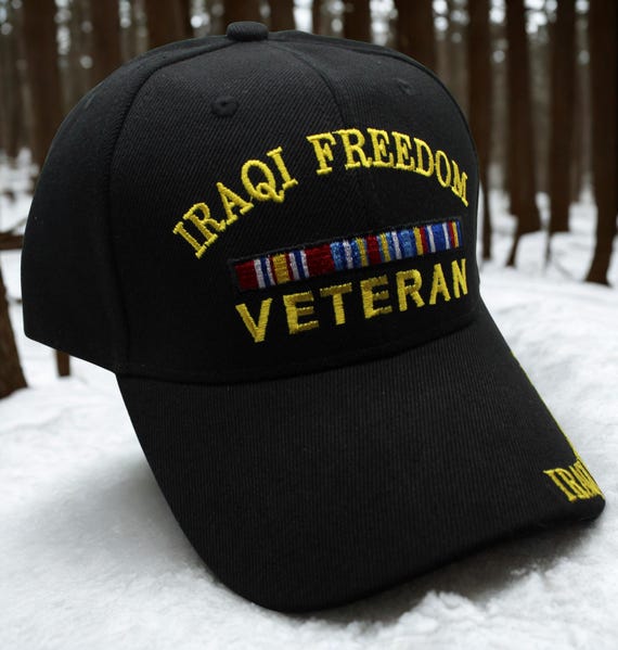 IRAQ VETERAN CAP - Black - Chicago Cop Shop