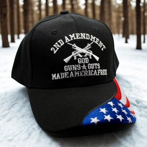 2e amendement, plafond. Chapeau God Guns Guts. Chapeau patriotique américain. Casquette drapeau américain. Chapeau de la liberté. Chapeau 2e amendement. Chapeau américain. Chapeau God Guns