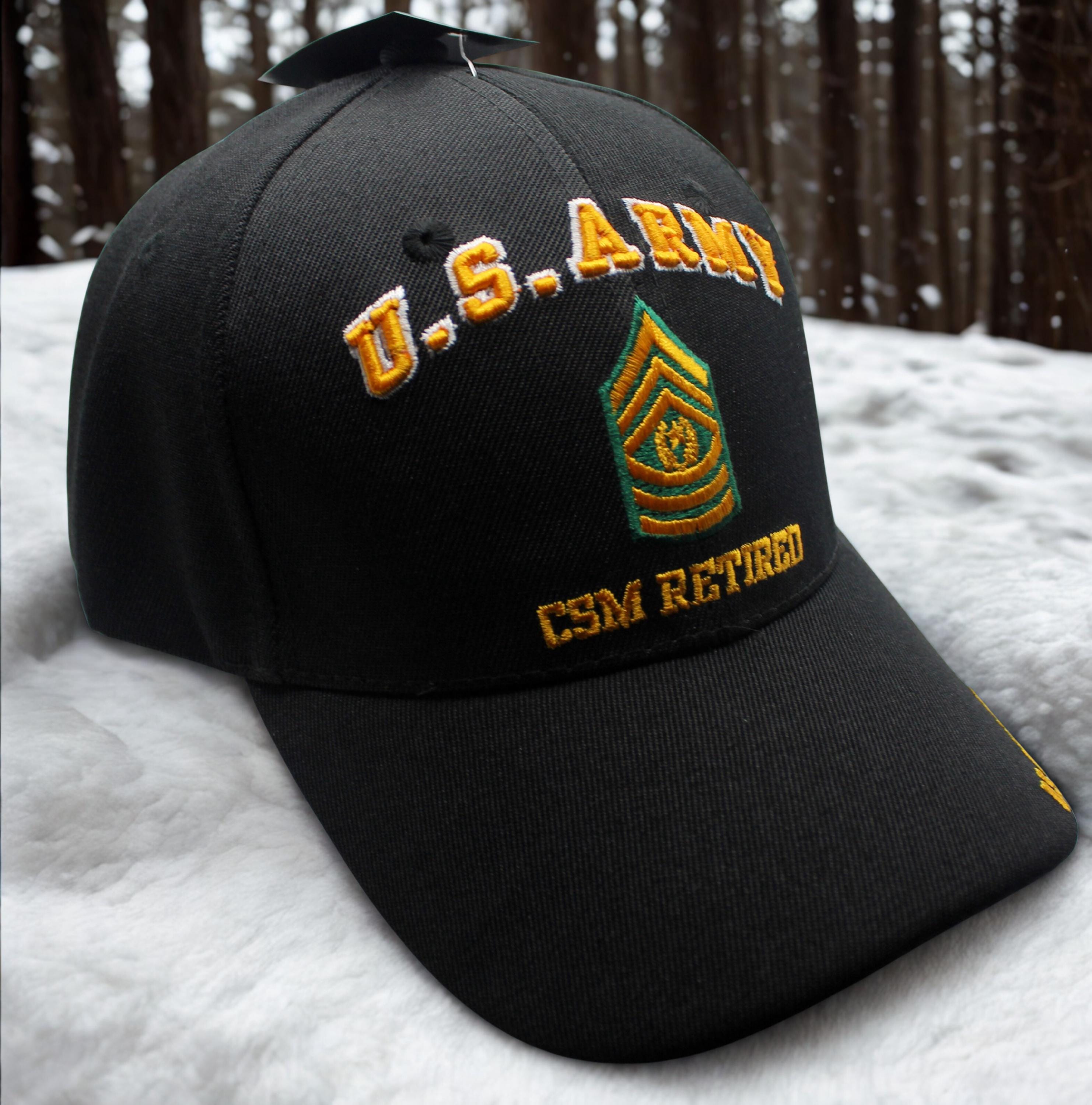 CSM Retired Army Hat. Command Sergeant Major U.S Army Retired Hat