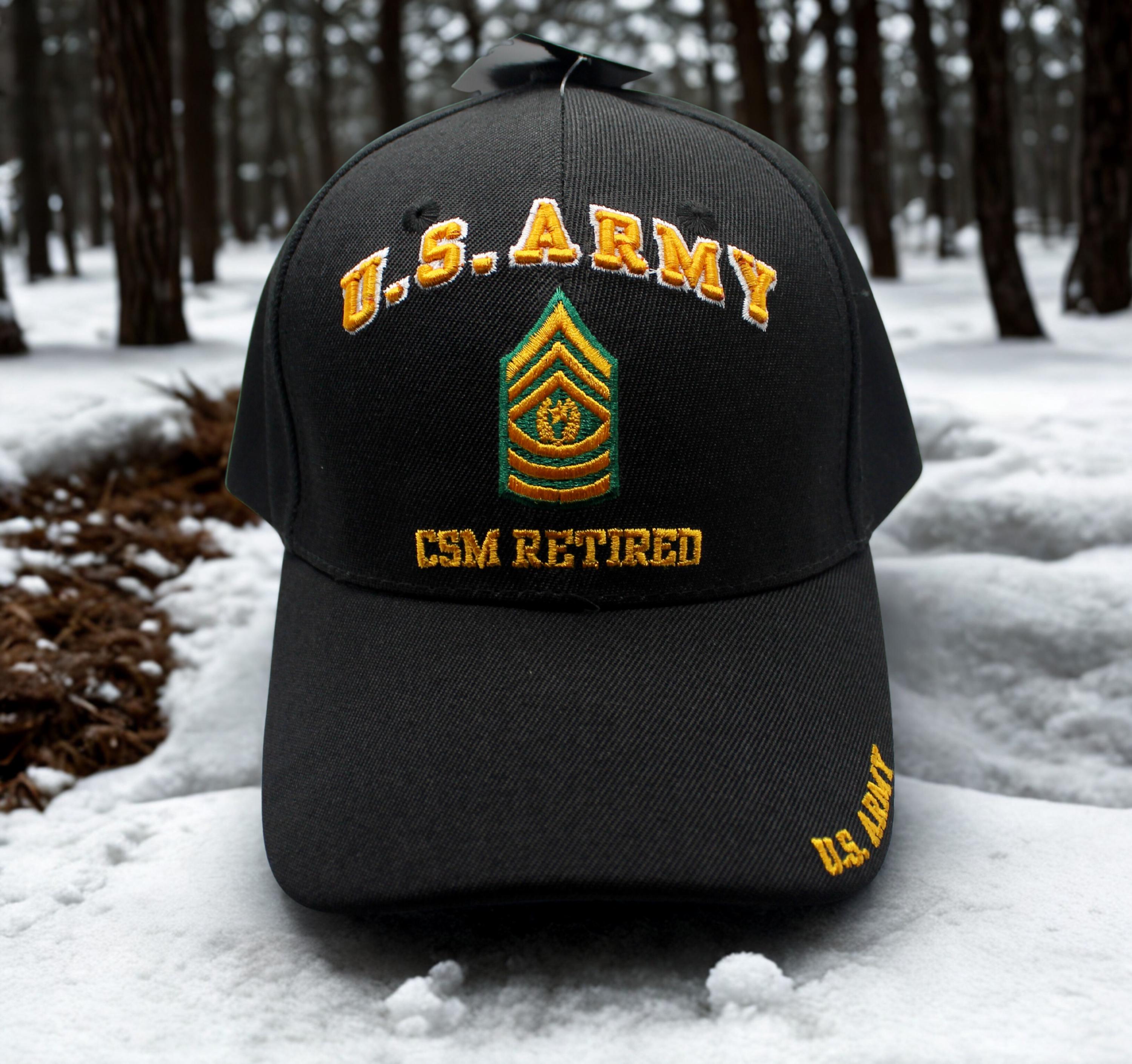 U.S. Army 1SG Retired Cap - Officially Licensed Adjustable Military Hat For Veterans & Supporters - View #3